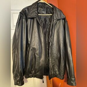 Men's Black Leather Jacket